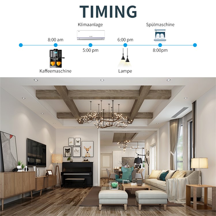 Smart Plug Outlet Works with Google Assistant, Amazon Alexa and IFTT, Supports 2.4GHz Network - UE Plug-8