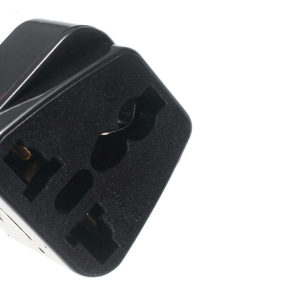 WD16W Universal UK/US/EU to AU Adapter Travel Power Adapter - Black-4