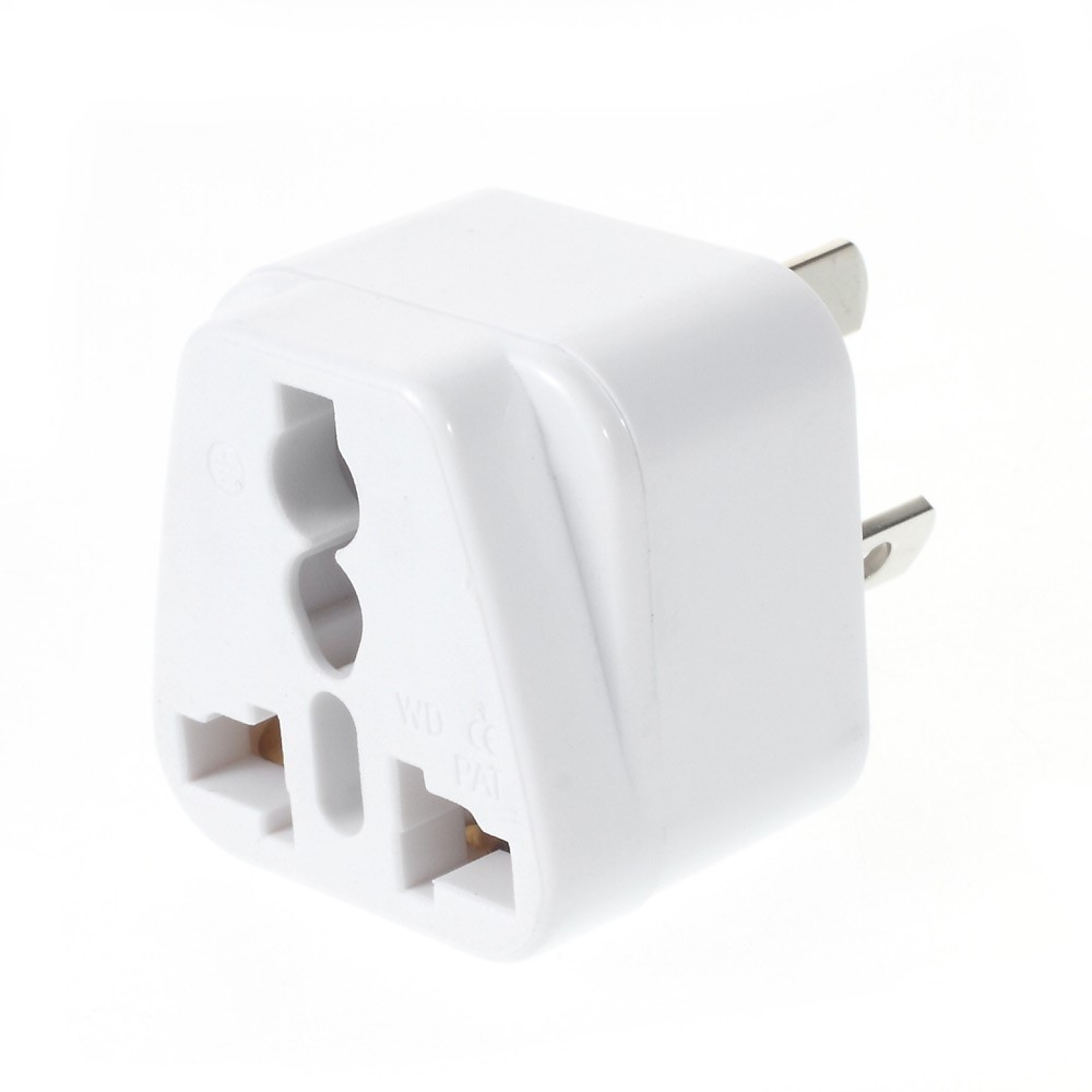 WD16W Universal UK/US/EU to AU Adapter Travel Power Adapter - White-1