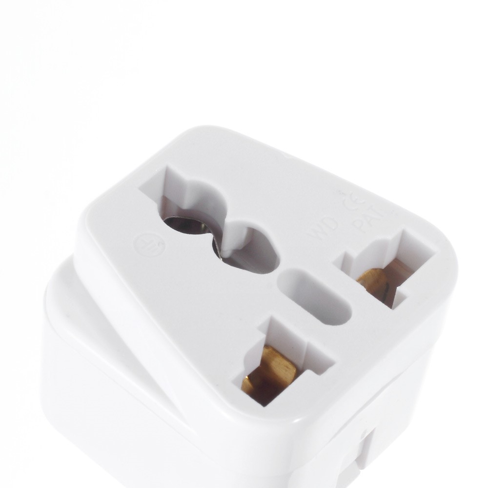 WD16W Universal UK/US/EU to AU Adapter Travel Power Adapter - White-3