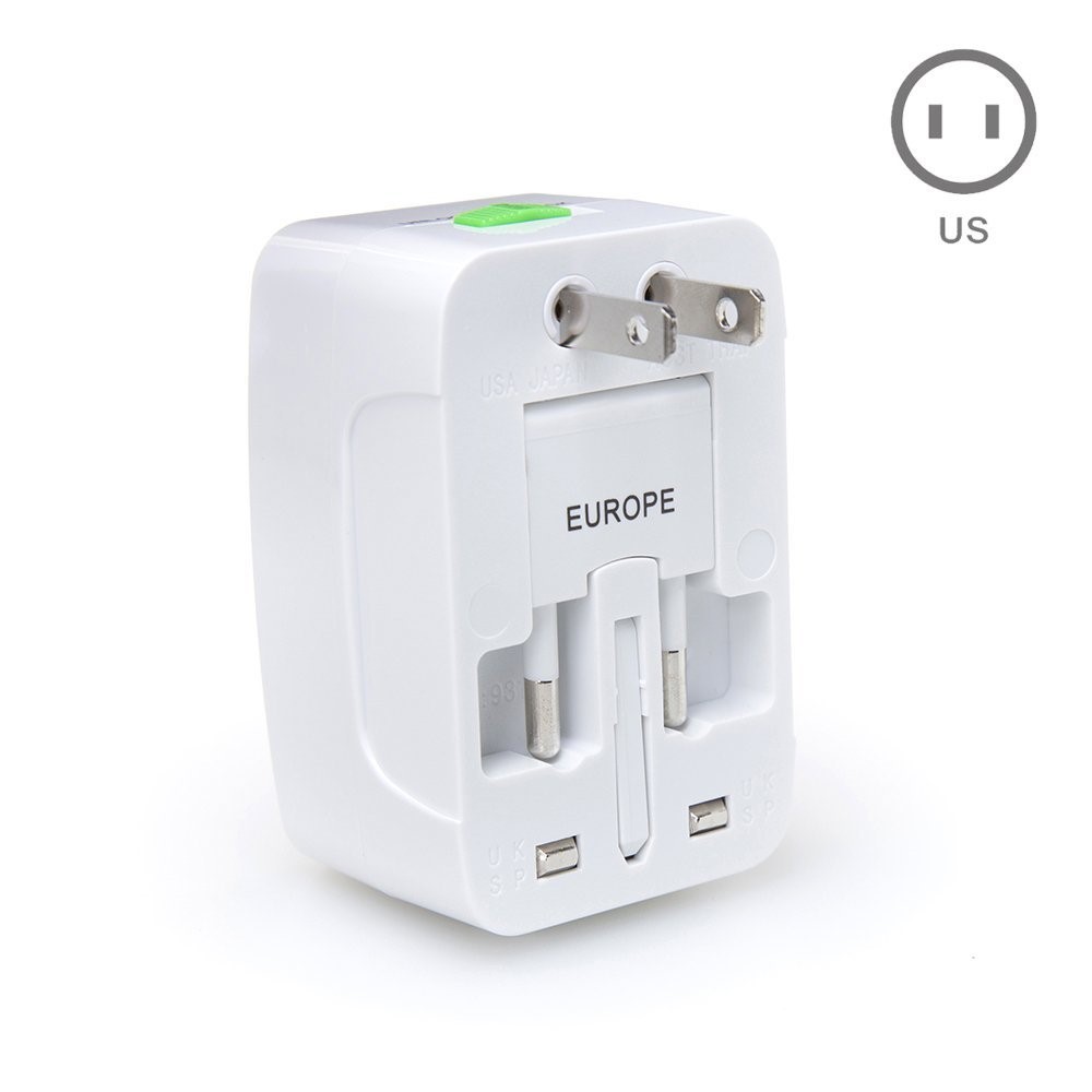 Universal Travel Power Adapter Converter with Dual USB Ports-2