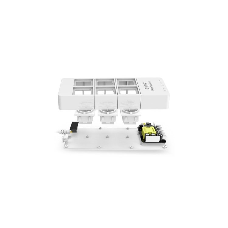 ORICO HPC-6A5U-EU 5-port USB + 6-port EU Plug AC Socket Charger Surge Protector - White-4