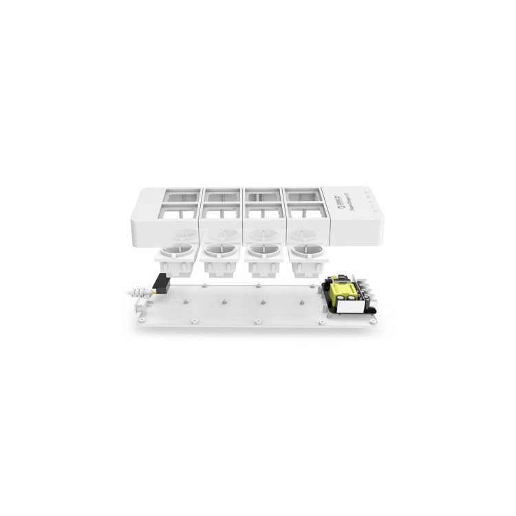 ORICO HPC-8A5U 8 AC Sockets + 5V 2.4A 5 USB Ports Power Strip Super Charger - White / EU Plug-5