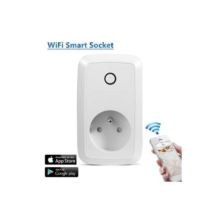 Smart App Control 2.4GHz WiFi Switch Socket EU Plug (Special for France)-2