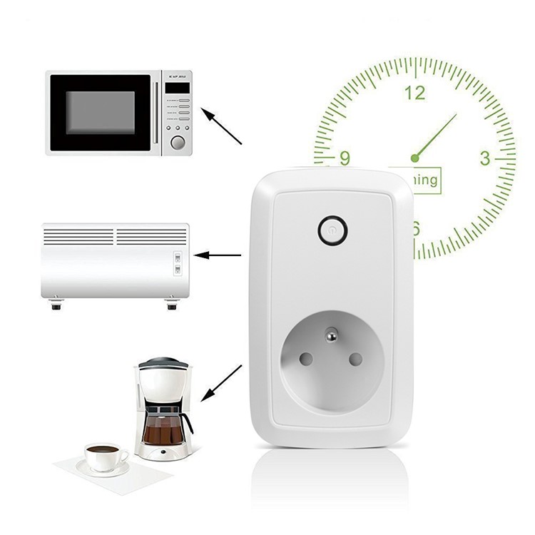 Smart App Control 2.4GHz WiFi Switch Socket EU Plug (Special for France)-3