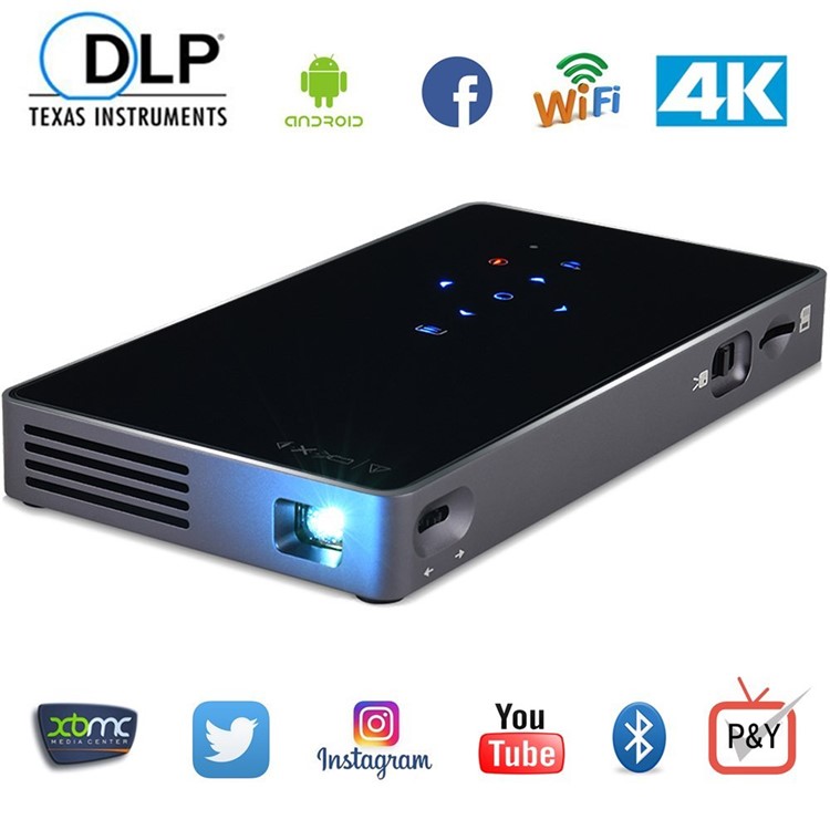 Mini TV Box Projector Portable DLP Android Multimedia Home Theater - US Plug-4
