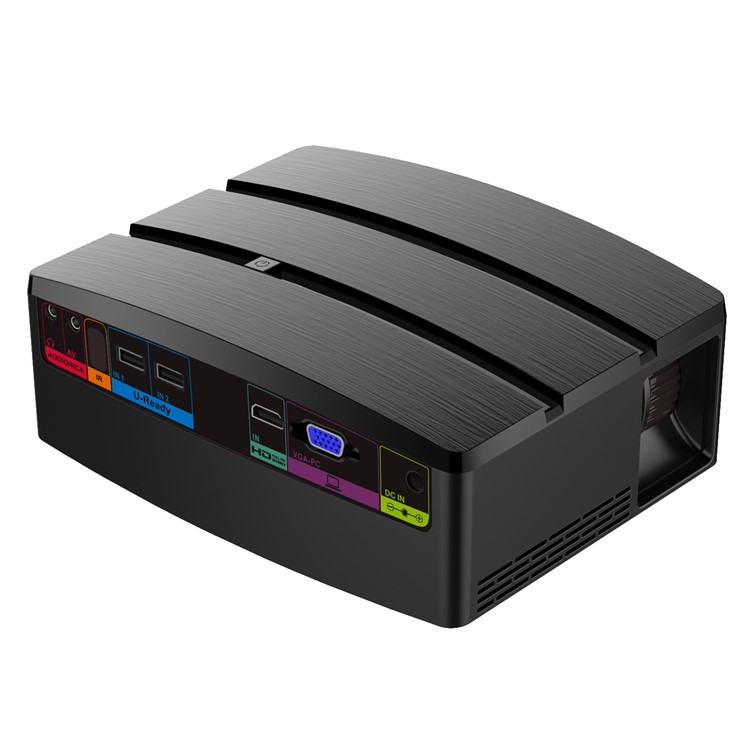 GP80UP+ Basic Version Projector Portable 220 Lumens LED Projector - US Plug-4