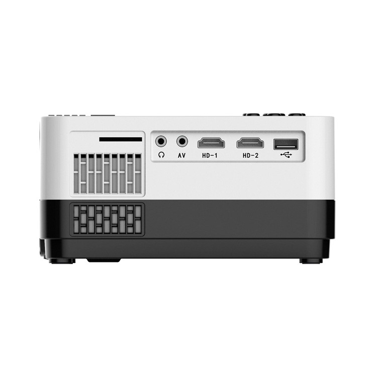 H2 Portable High Definition 2800 Lumens LCD Theater Projector with HD USB AV VGA 3.5mm Port - EU Plug-6
