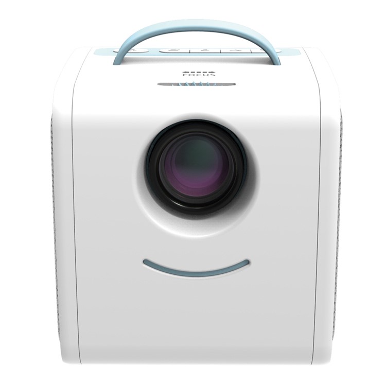 JEDX Mini and Portable Home Theater Mini LED Projector - Blue / US Plug-1