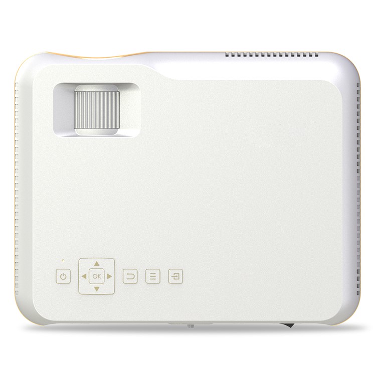 DH-A10B 720P 1000 Lumens Mini Office Theater Projector - White / EU Plug-3