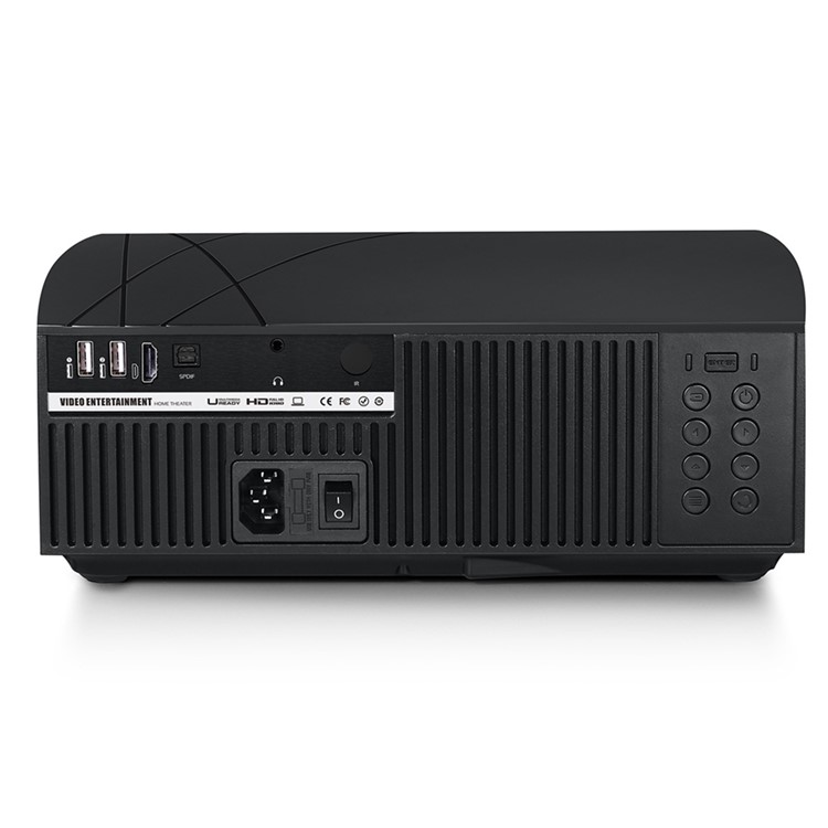 JEDX F20 Projector Stereo HD 1080P Theater Projector Home Cinema - EU Plug-6