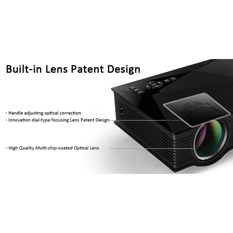 UNIC UC46 Portable 1080P WiFi LED Projector Support Miracast Airplay DLNA - US Plug-12