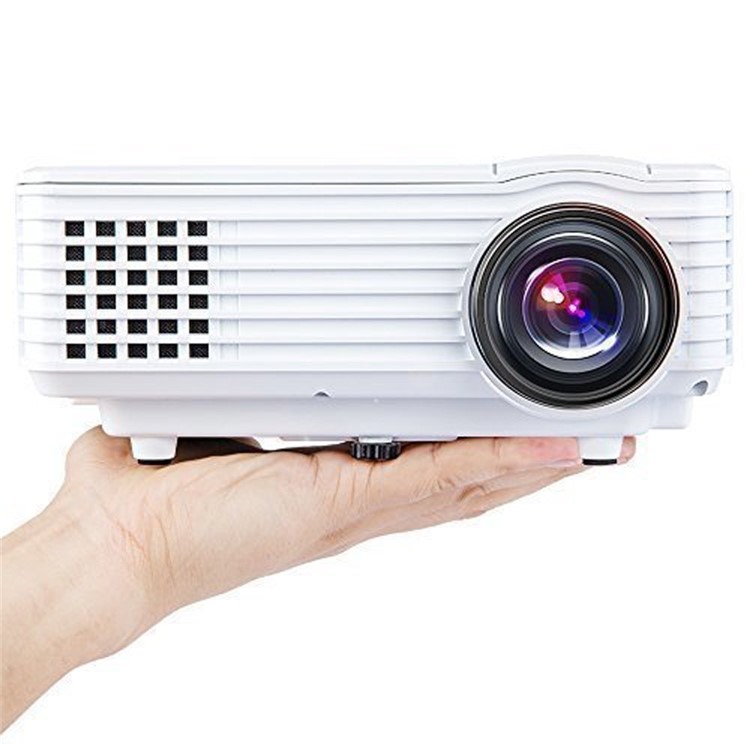 Mini RD805 800 Lumens Proiettore multimediale portatile 800x480 Risoluzione nativa - bianca / US spina-1