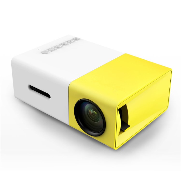 YG300 Portable LED Projector Cinema Theater with TF Card/HDMI/USB/AV Input - EU Plug-1