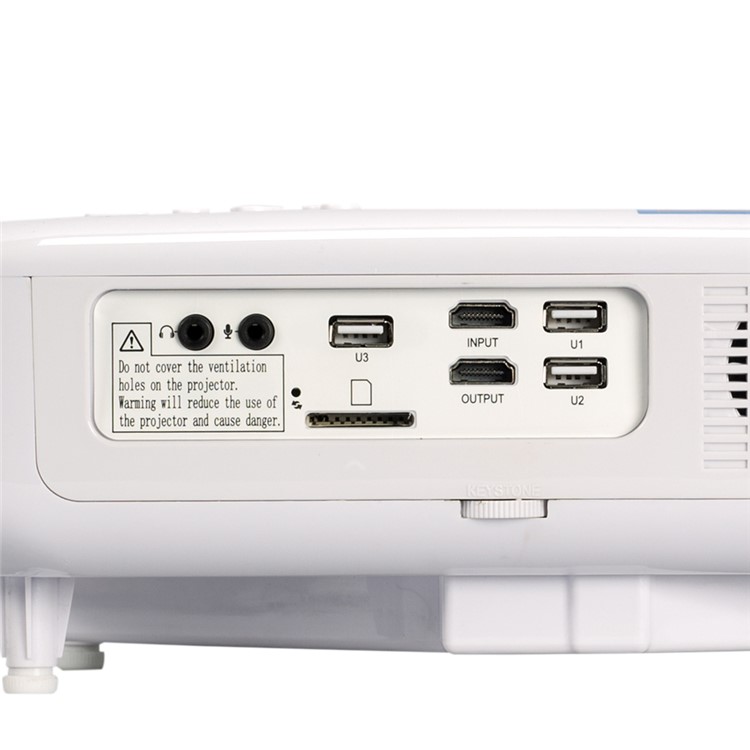 EG BEAVER 3000LM Octa-core LED Projector 1080P Full HD Media Player 1+8G Support WiFi - US Plug-9