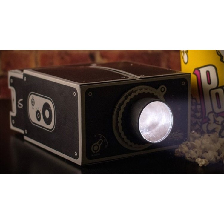 DIY Self-assembly Cardboard Mobile Phone Projector for iOS / Android Smartphones-4