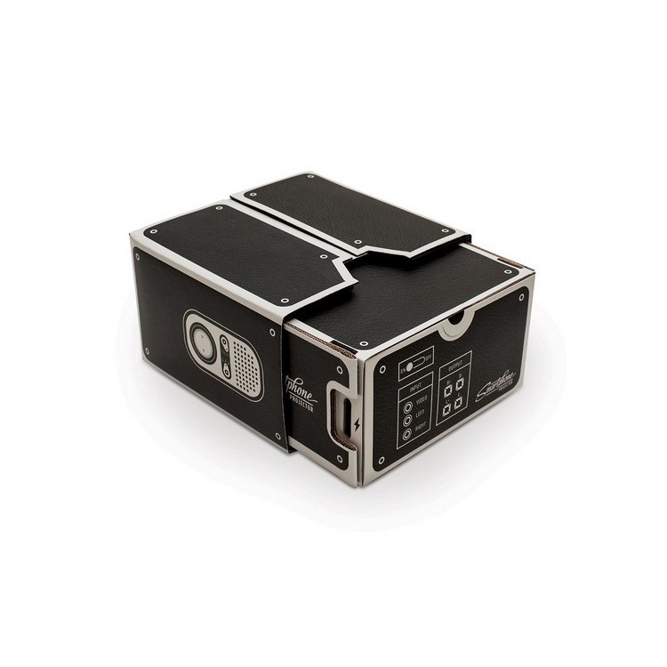 DIY Self-assembly Cardboard Mobile Phone Projector for iOS / Android Smartphones-6