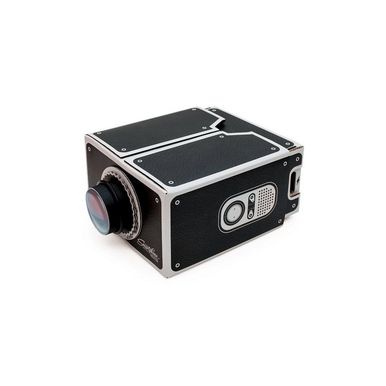 DIY Self-assembly Cardboard Mobile Phone Projector for iOS / Android Smartphones-9