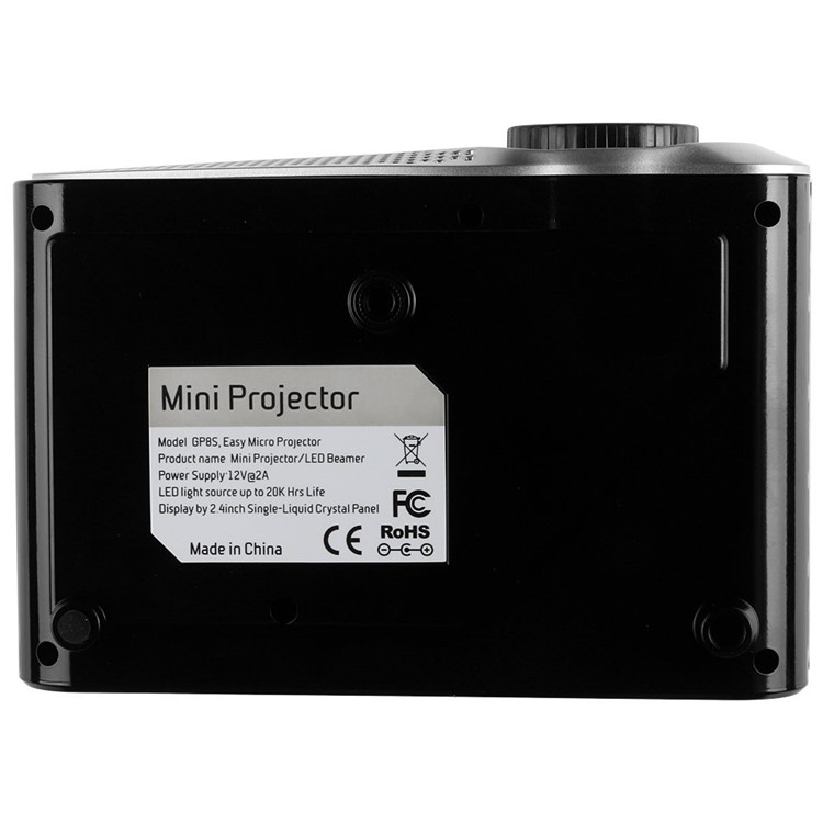 GP8S 1080P Full HD Mini LED Projector Private Home Theater with 2 HDMI Ports - Black / EU Plug-12