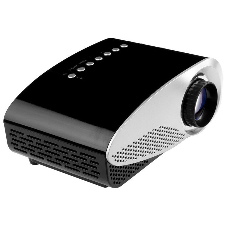 GP8S 1080P Full HD Mini LED Projector Private Home Theater with 2 HDMI Ports - Black / EU Plug-4