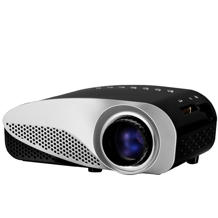 GP8S 1080P Full HD Mini LED Projector Private Home Theater with 2 HDMI Ports - Black / EU Plug-7