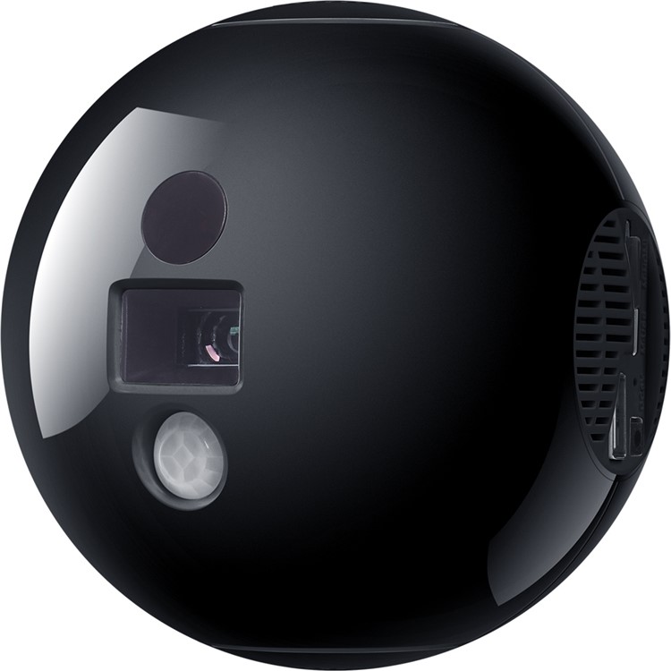 HAIER iSee LED Mini Projector Player Portable 1080P HD Pocket Round Video Projector - Black-1