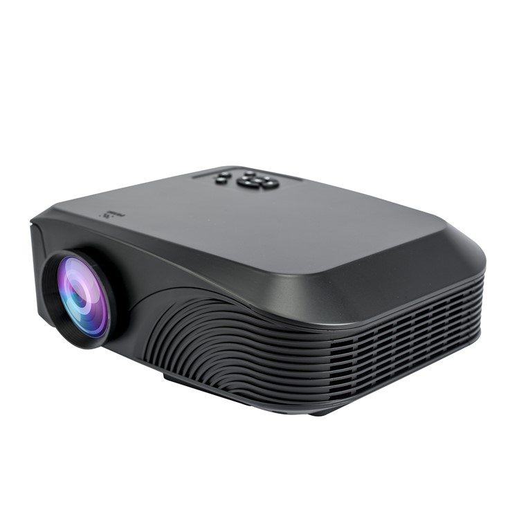 EG BEAVER 4-inch 800x480 LED Projector with AV/VGA/HDMI/TF/USB Ports (LED-4018N) - Black / EU Plug-2