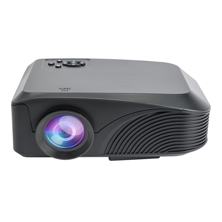 EG BEAVER 4-inch 800x480 LED Projector with AV/VGA/HDMI/TF/USB Ports (LED-4018N) - Black / EU Plug-8