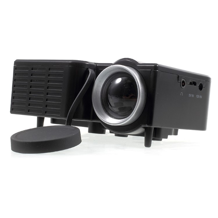 UNIC UC28B 1080P Mini Multimedia Home Cinema LED Projector with TF USB Ports - Black / US Plug-2