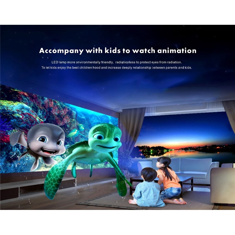 UNIC P1+ Mini LED Projector Portable WiFi 30 Lumens HDMI DLP Home Movie Theater Projector - Black-12