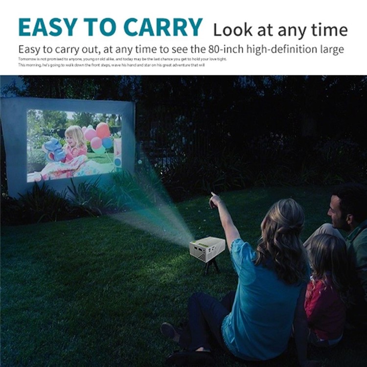 YG310 600LM 1080P Portable LED Mini Projector Smart Home Cinema Theater Video Projector - EU Plug-12