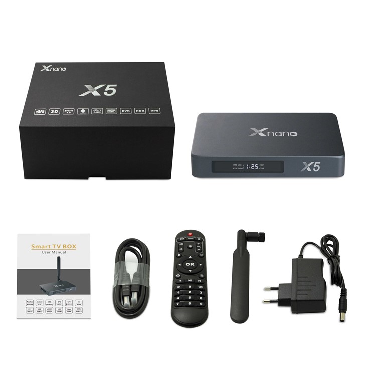 XNANO X5 Quad-core Android 6.0 Realtek RTD1295 TV Box Bluetooth Dual Band WiFi Media Player 2+16GB - EU Plug-2