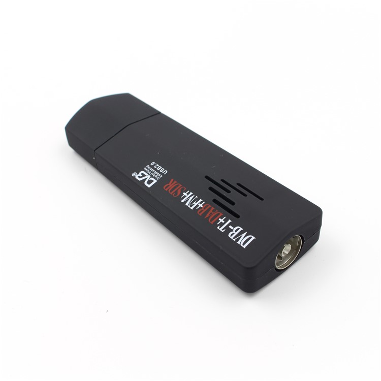 Digital RTL2832U+R820T DVB-T SDR+DAB+FM USB 2.0 Digital TV Tuner Receiver - Black-1