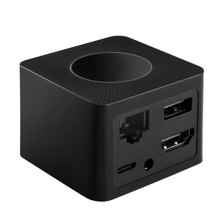 Q2 RJ45 2.4G& 5.8G Dual-band Wireless WiFi Display Dongle Screen Mirroring Projector with Ethernet Port-1