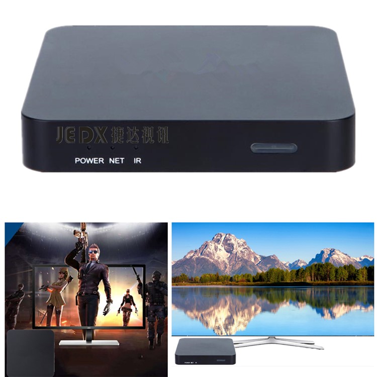 

JEDX X1 Horizontal and Vertical Screen Advertising Machine 4K Ultra HD H.265 Android 6.1 Smart TV Box - EU Plug