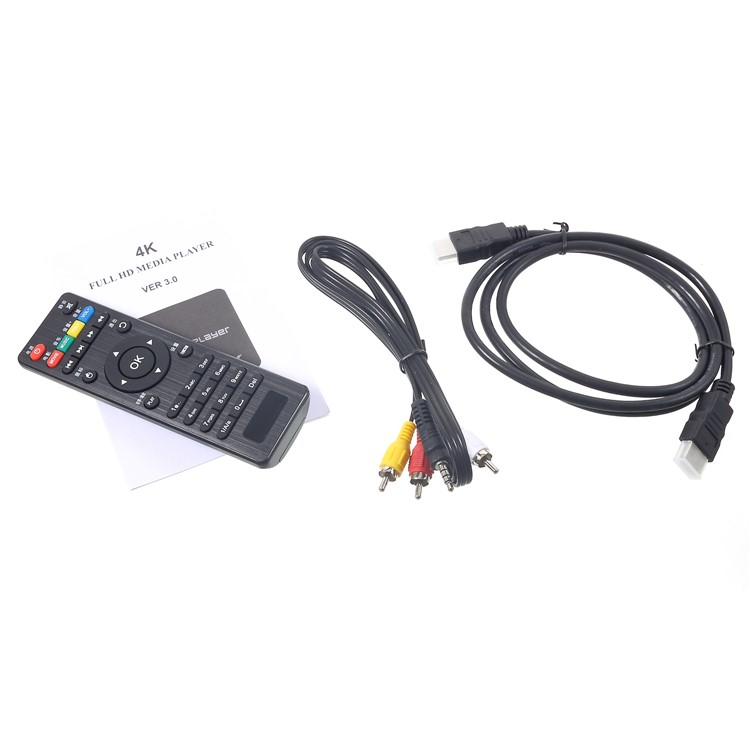 4K HD Media Player USB 1080P High Definition Media Player with AV / USB / TF Card / HDMI Port - EU Plug-12