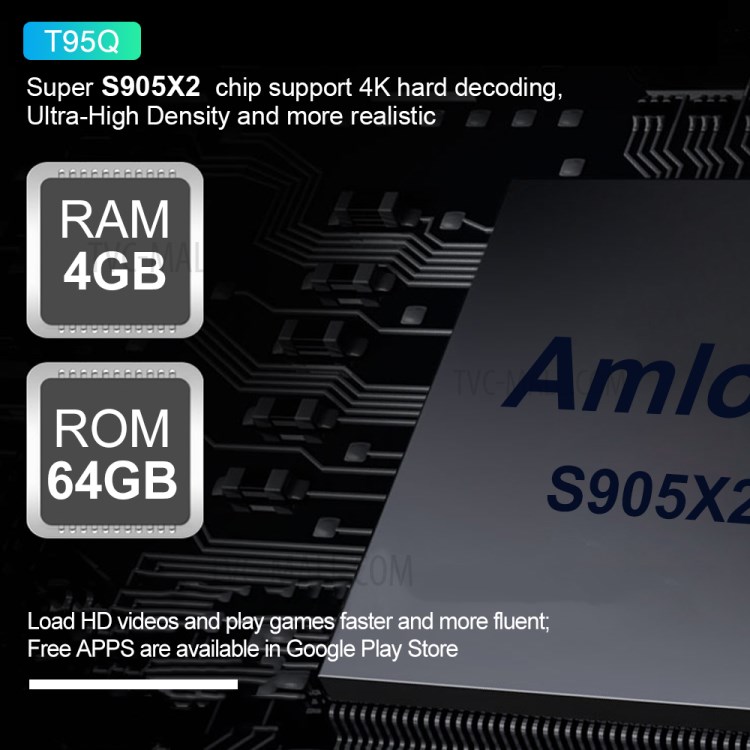 T95Q Amlogic S905X2 Quad Core Android 8.1 TV Box Dual Band WiFi Bluetooth Media Player 4+64GB - US Plug-11