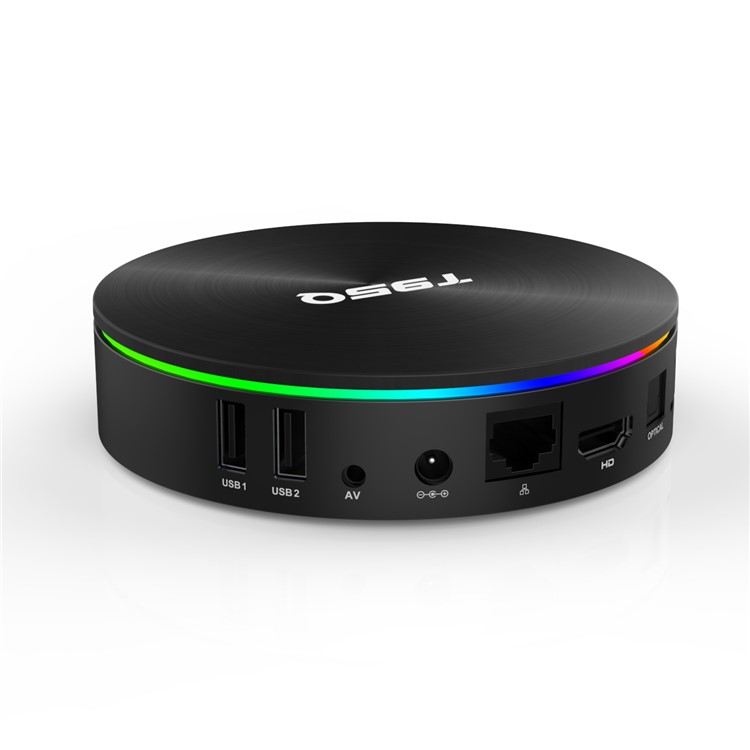 T95Q Amlogic S905X2 Quad Core Android 8.1 TV Box Dual Band WiFi Bluetooth Media Player 4+64GB - US Plug-3