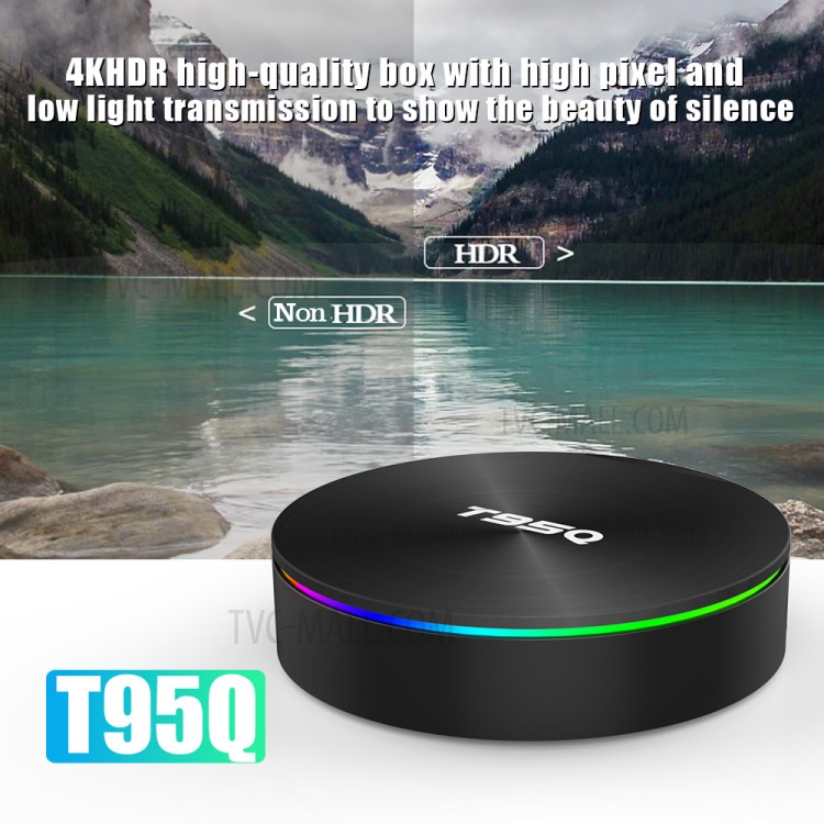 T95Q Amlogic S905X2 Quad Core Android 8.1 TV Box Dual Band WiFi Bluetooth Media Player 4+64GB - US Plug-9