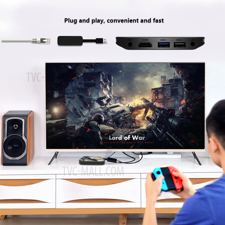 A95X Plus Android 8.1 Quad Core Amlogic S905 Y2 TV Box Dual Band WiFi Bluetooth Media Player 4+32GB - UK Plug-8