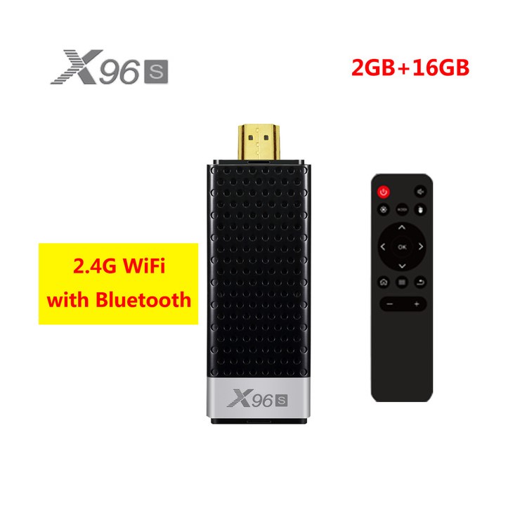 X96S Mini PC Android 8.1 TV Box Amlogic S905Y2 2.4G WiFi Bluetooth 4.2 2 GB + 16 GB - Spina Dell'UE-7