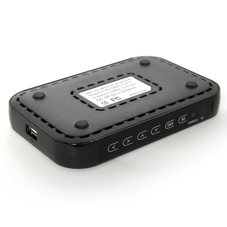 Media Player voll HD 1080P H6W mit HDMI VGA - US-Stecker-5