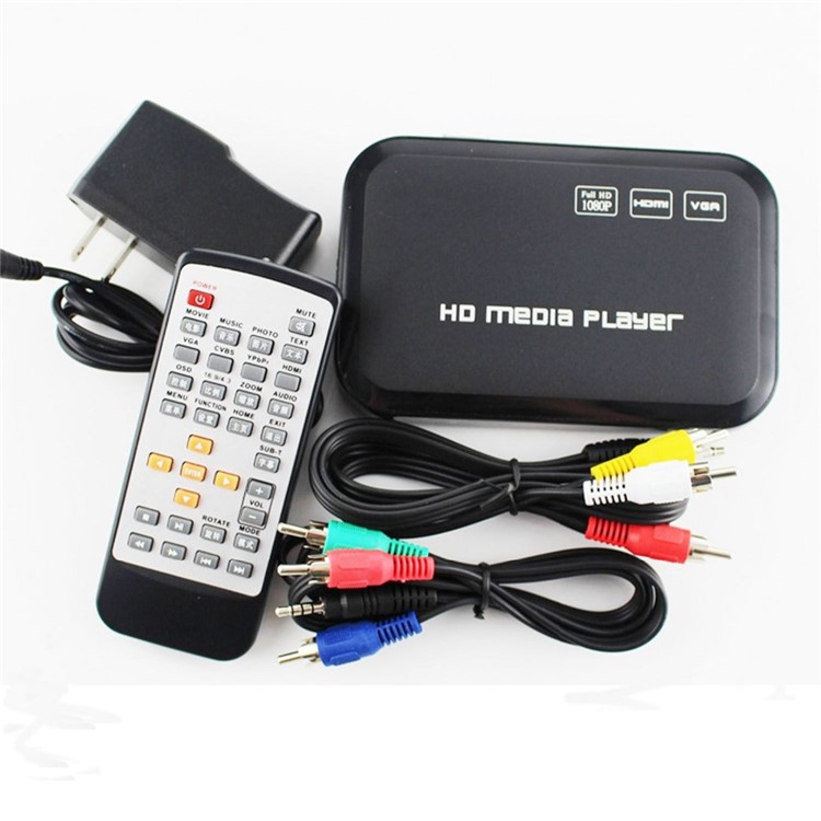 1080P Full HD Multimedia USB Media Player H6W - AU Plug-11