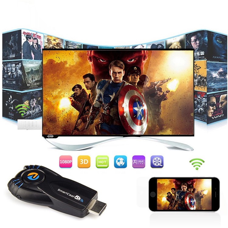 Smartcast 5G WiFi Wireless Display Dongle TV Stick Miracast DLNA Airplay-9