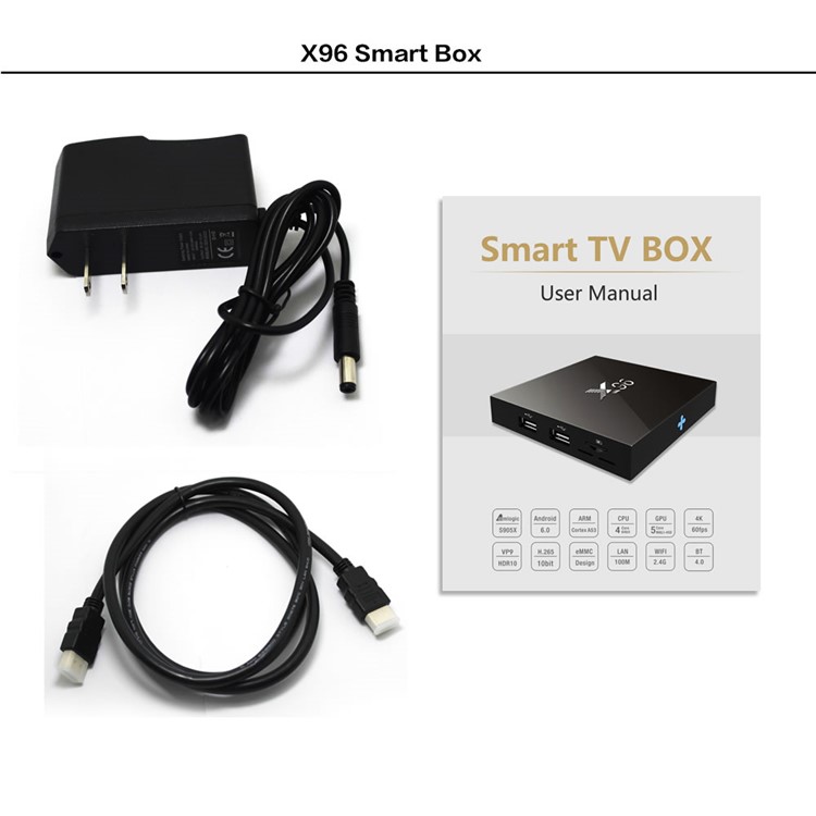 X96 1+8GB Amlogic S905X Android 6.0 TV Box Quad Core WiFi 2.4G Streaming Media Player - EU Plug-9