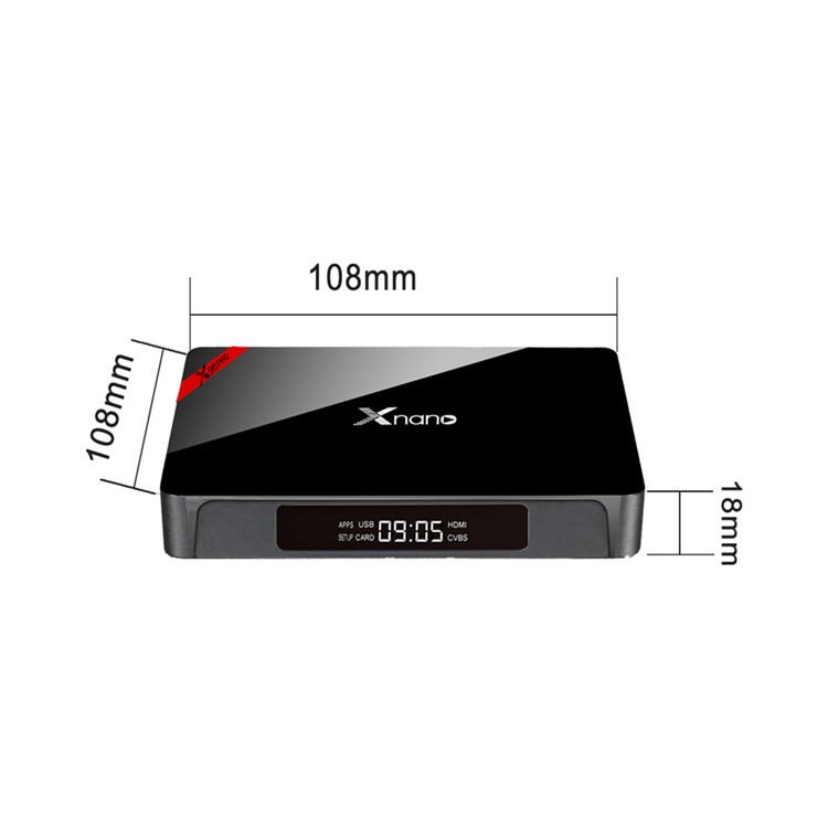 XNANO X96 PRO Amlogic S905X Quad Core TV Box Android 6.0 Bluetooth 2.4G WiFi Streaming Media Player 1+8G - Black / EU Plug-10
