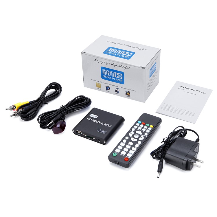 MP021 Plus Car Media Player 1080P TV Box with IR Extender HDMI/AV Output - US Plug-6