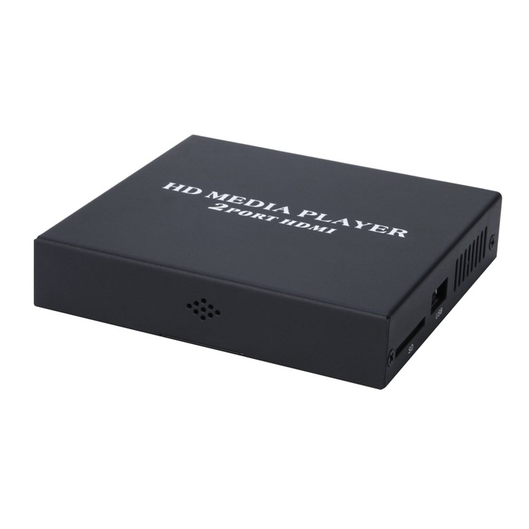 MP026-F10 Portable 1080P Full HD Media Player with 2-Port HDMI/AV Output - US Plug-4