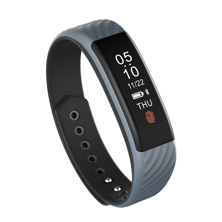 

W810 Fitness Tracker Bluetooth 4.0 Smart Bracelet Watch Wristband with Heart Rate Monitor for IOS Android - Grey