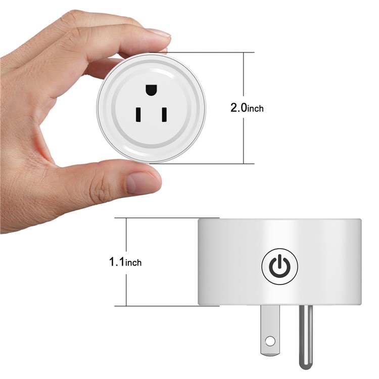 Mini Smart Plug Outlet ETL/ FCC Listed WiFi Remote Control Smart Socket Works with Amazon Alexa - US Plug-2